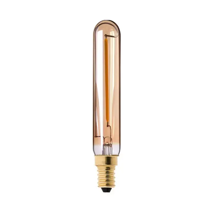 1 Вт, светодиодный светильник накаливания, трубчатый канделябр Эдисона Т20. Супер теплый, цоколь Е12 Е14, Не Диммируемый