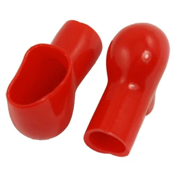 

Smoking Pipe Style Battery Terminal Insulating Covers Boots Red 10 Pcs