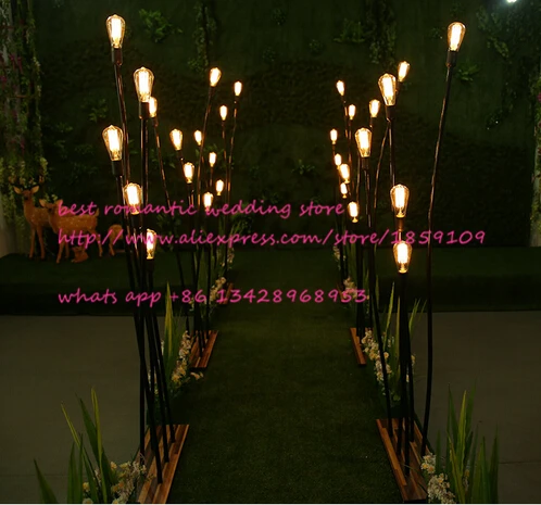 

high quality PVC 5 head lights wedding pillars/wedding road lead /10pieces