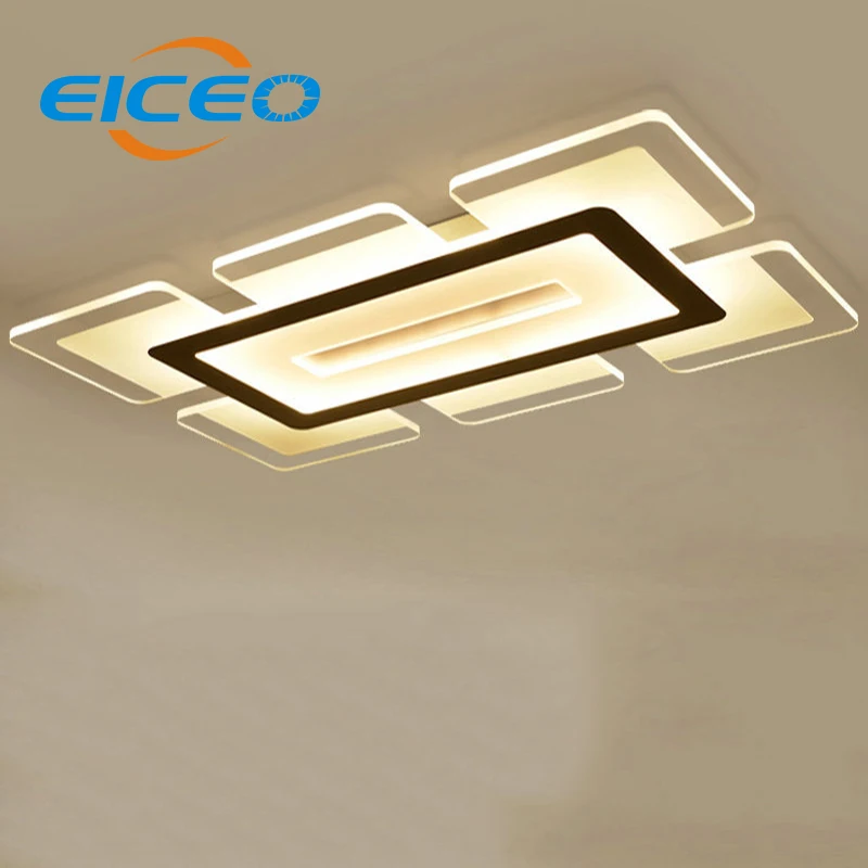 

(EICEO) Ultra Slim 1.2 Meters LED Ceiling Light Living Room Lamp Creative Rectangular LED Lamps Lights Dome Bedroom Lighting