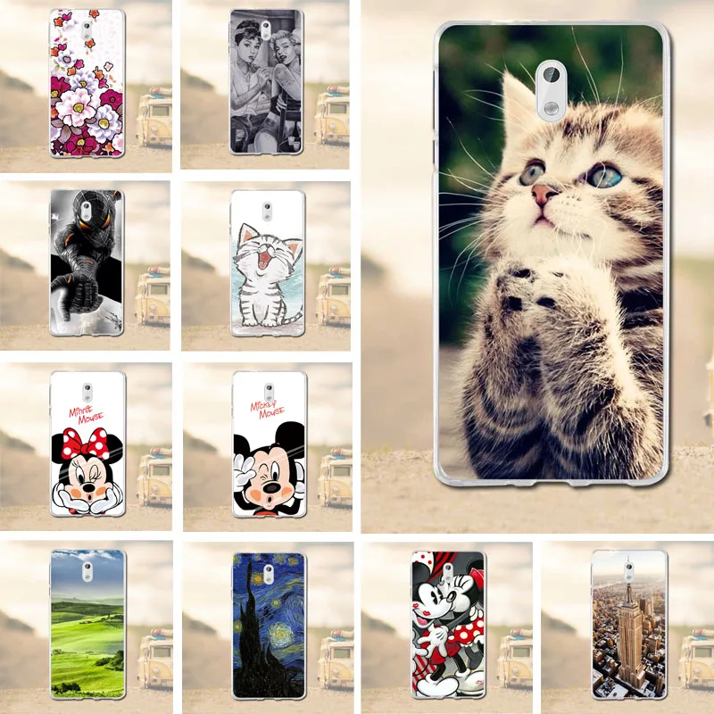 

Case For Nokia 3 Nokia 5 Back Cover Soft Silicone TPU Fundas Coque For Nokia 3 5 Phone Cases 3D Cute mickey Shell For Nokia3 Bag