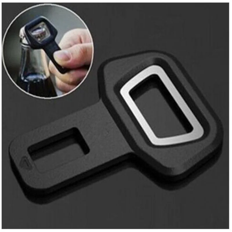 

CheMeiMei Dual-use Universal Car Safety Belt Clip Car Seat Belt Buckle Vehicle-mounted Bottle Openers Car Accessories