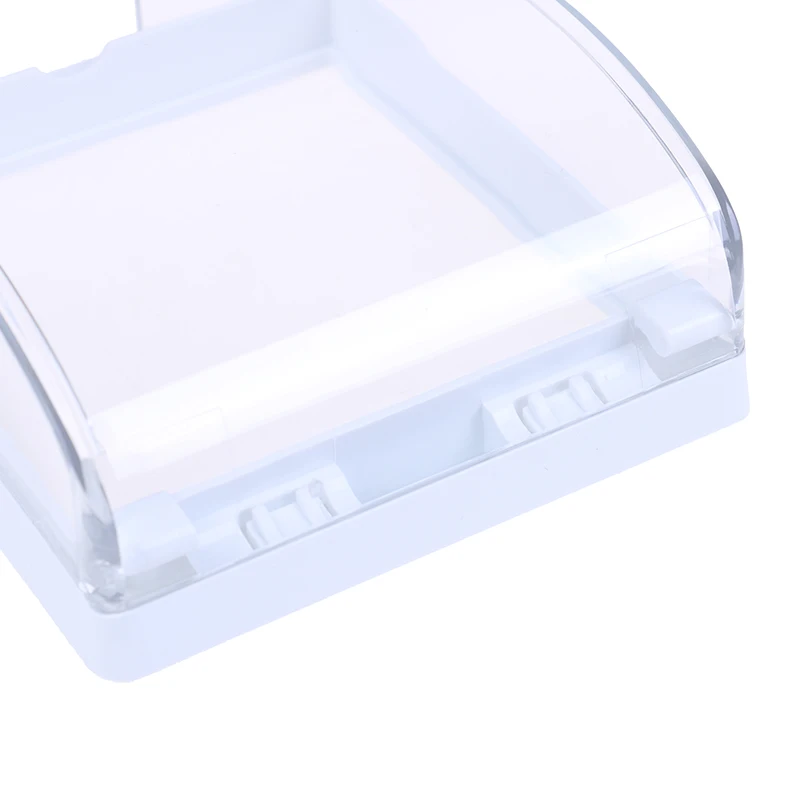 Пластиковый прозрачный настенный выключатель водонепроницаемый чехол коробка настенный светильник Панель розетка дверной звонок откидная крышка ванная комната кухонный аксессуар