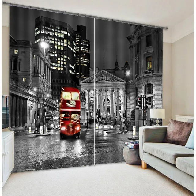 curtains office glass london city bus mordern 3d blackout window curtains for living room bedding hoteloffice curtains office glass london city bus mordern 3d blackout window curtains for living room bedding hoteloffice