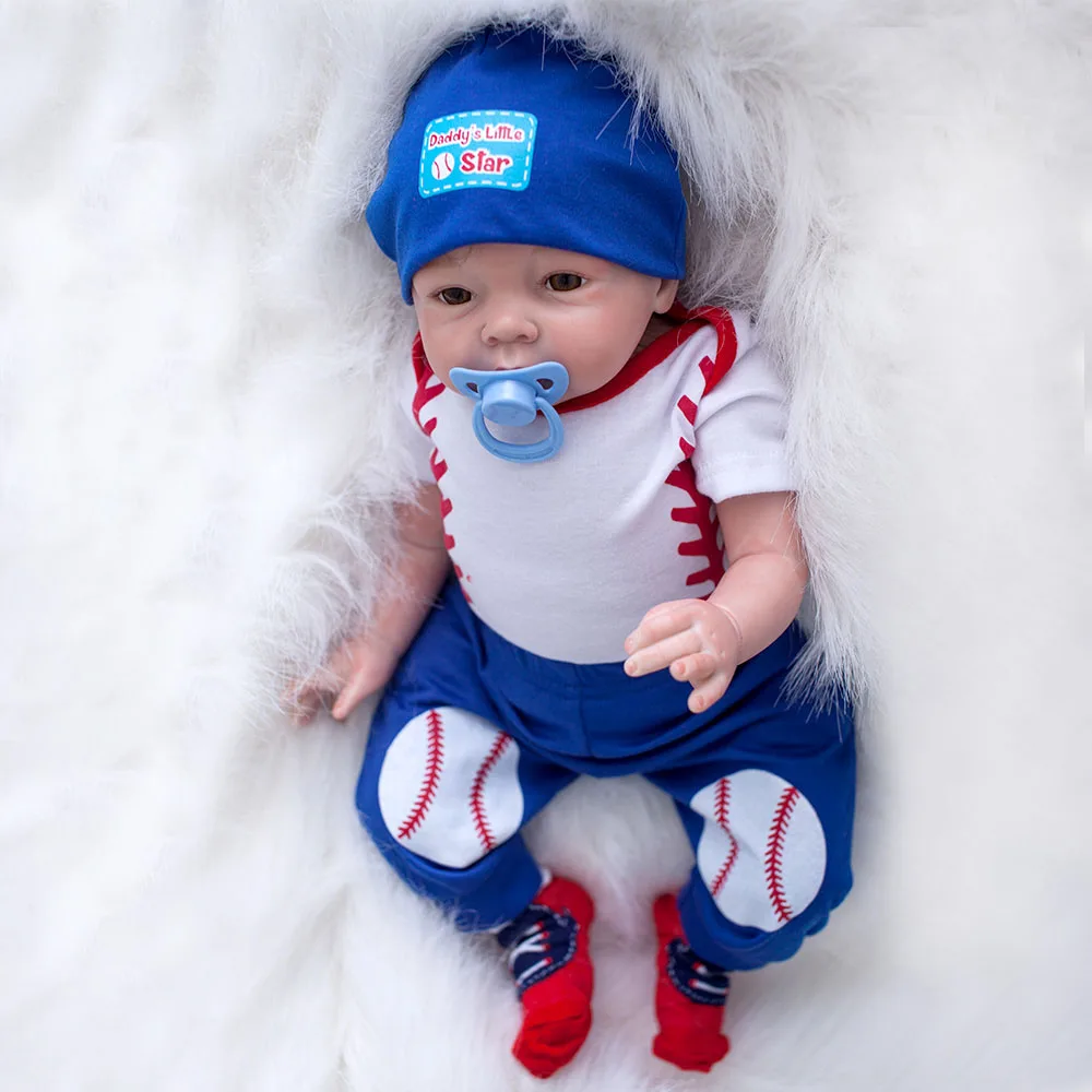 Кукла bebes reborn 55 см новинка ручная работа силиконовая кукла baby Очаровательная