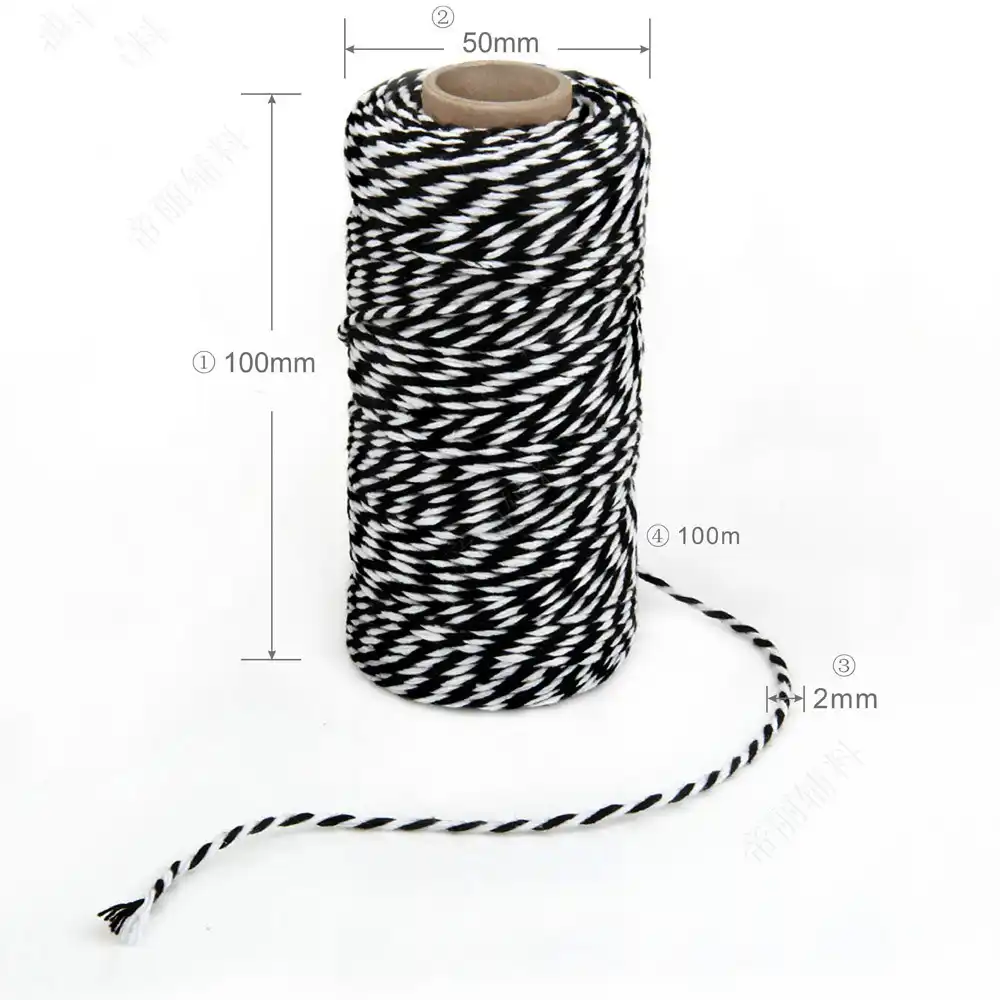 100m LONG PINK STRIPED TWINE ROLL Decorative Rattan Ball Rope//String//Cord Craft