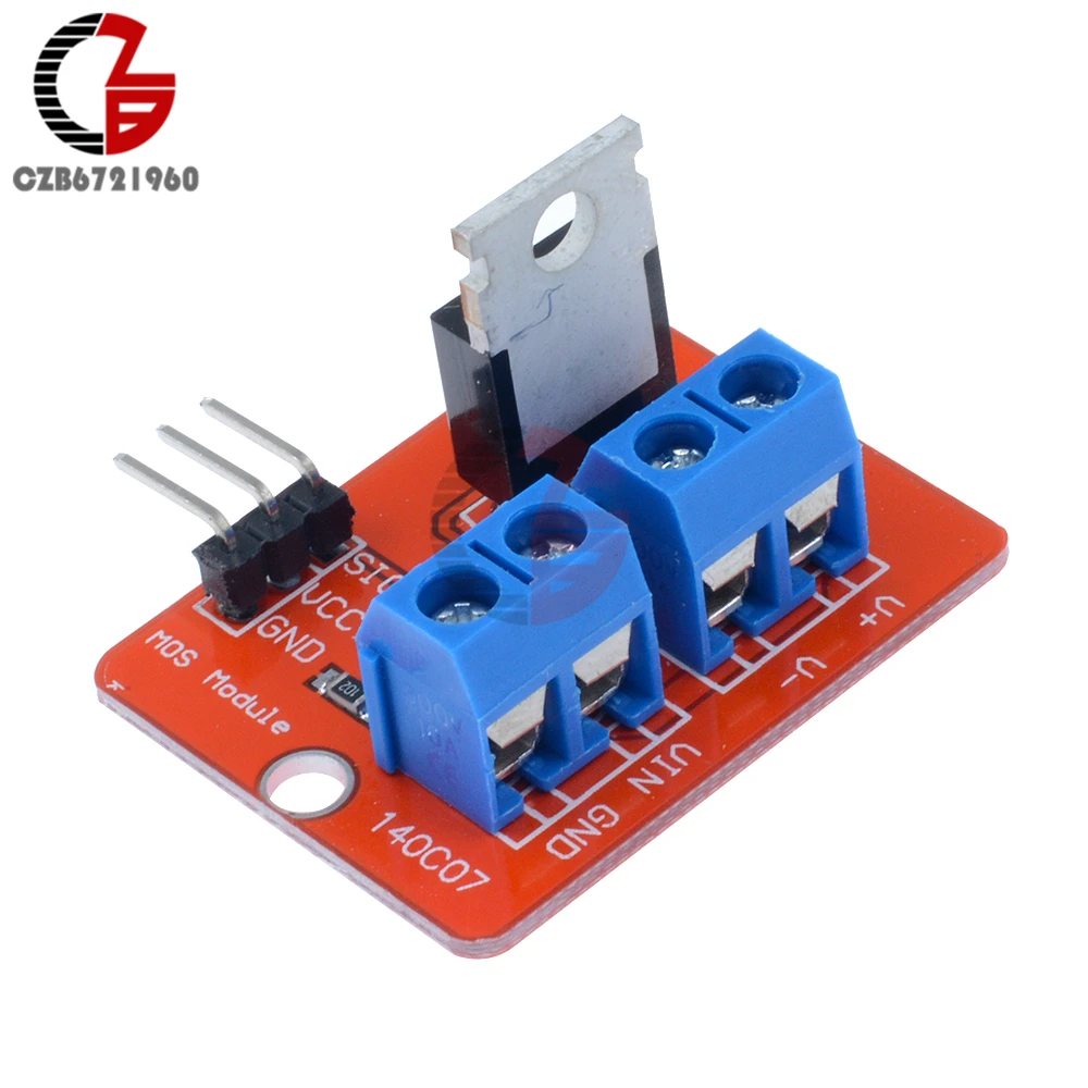 

0-24V Top Mosfet Button IRF520 MOS Driver Module for MCU ARM Raspberry Pi