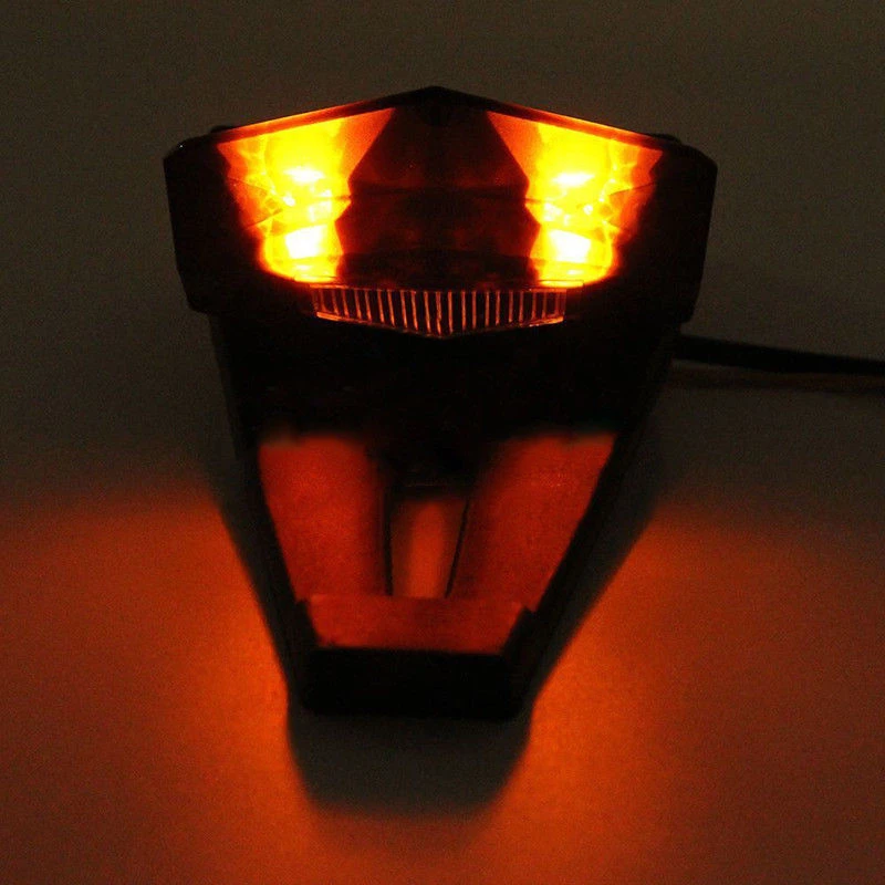 Fashion Red Lens Universal Motorcycle Dirt Bike Rear Fender Tail Brake Stop Light