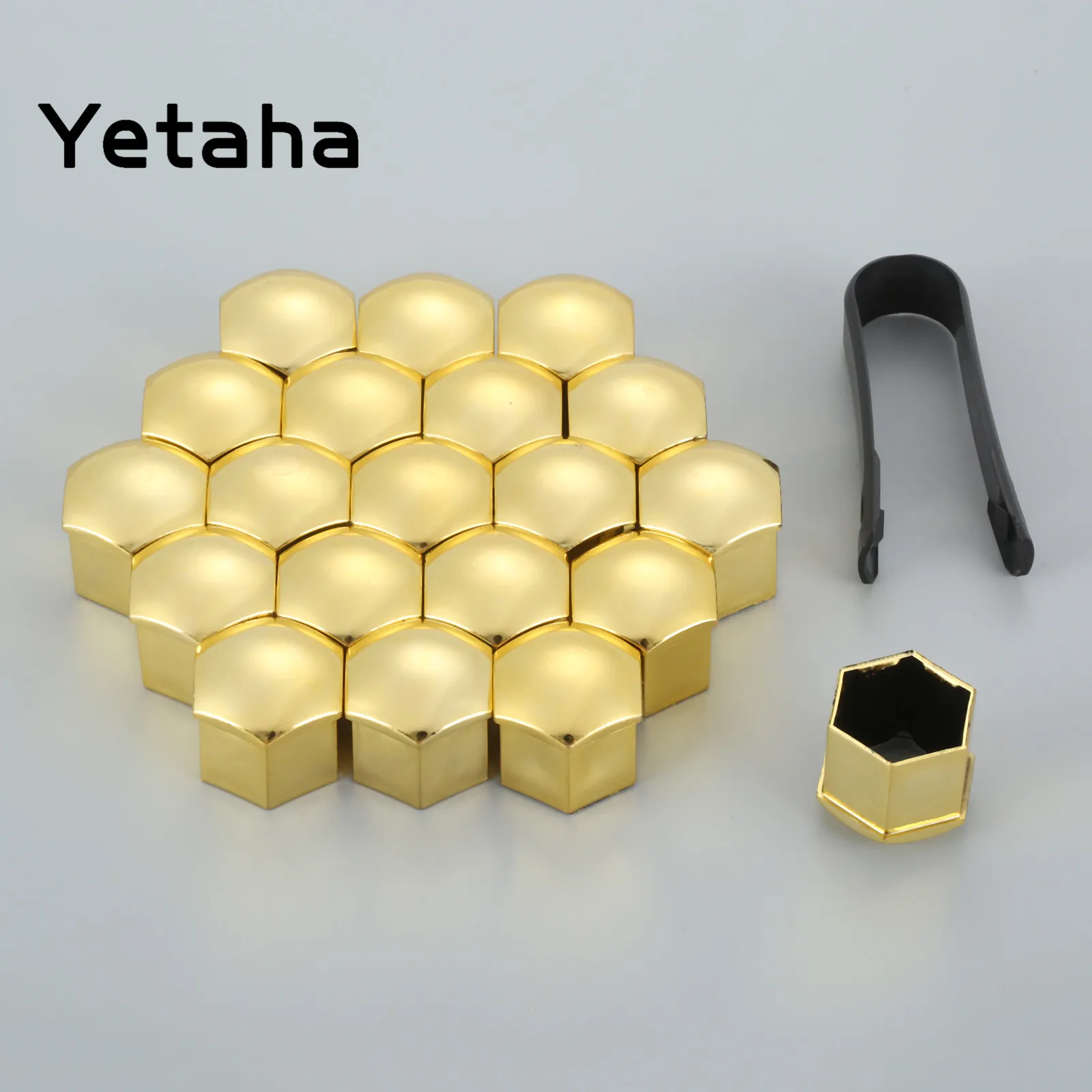 

Yetaha 20Pcs Car Wheel Nut Caps 17 19 21mm Auto Hub Screw Cover Bolt Rims Special Socket Exterior Decoration Car Styling