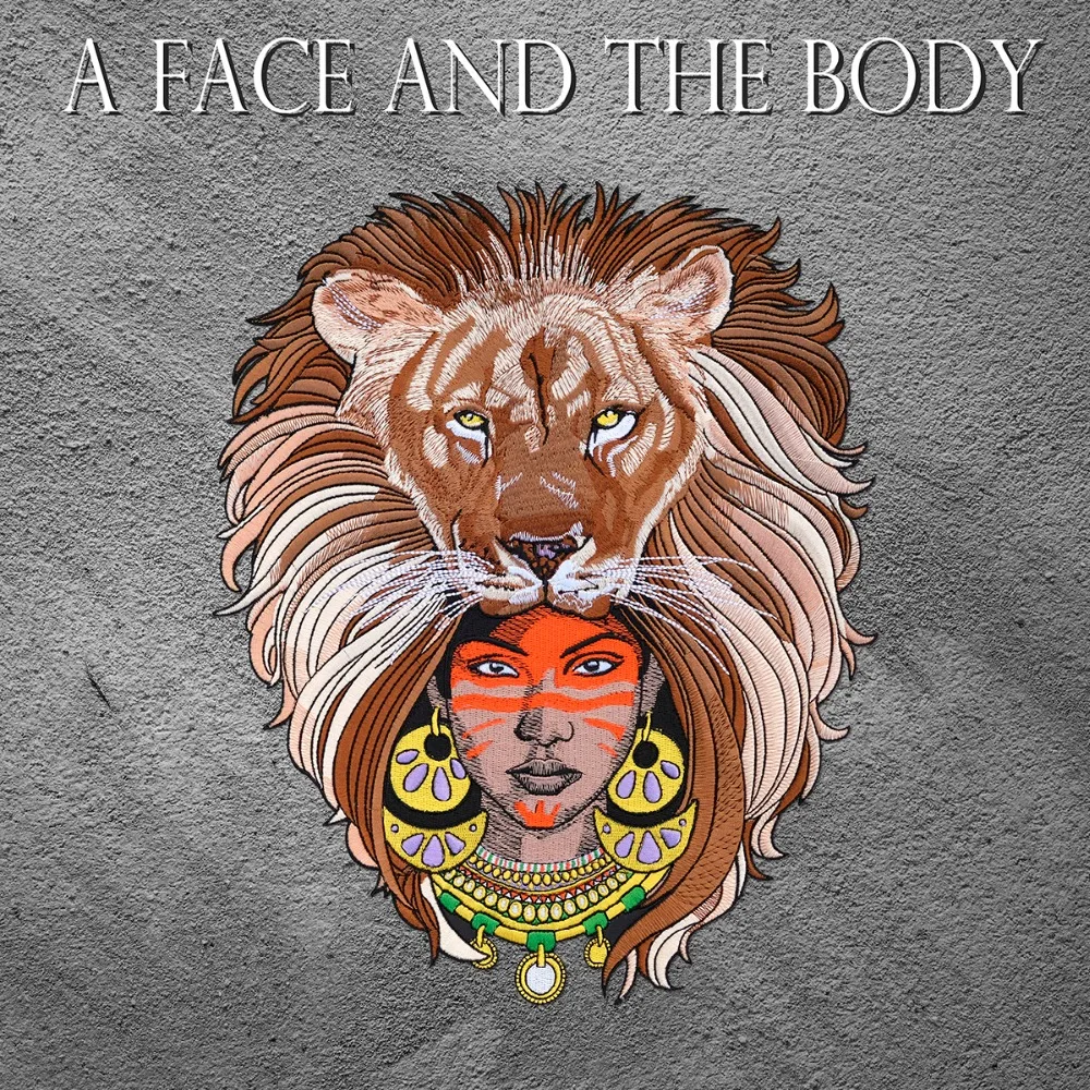 

24CM x 30CM Large Embroidery Lion Lady Patches Fashion Clothes Applique DIY Clothing Decoration Sew On Patches for Clothes