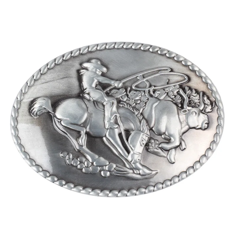 

The cowboys of the west belt buckle