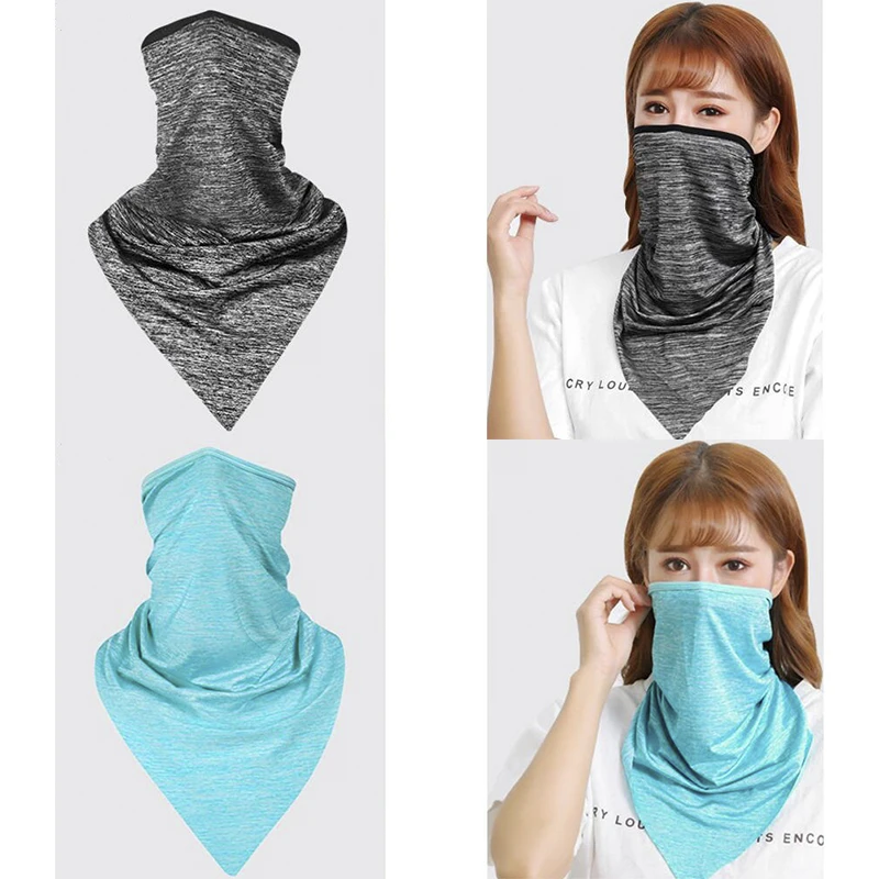 Летняя велосипедная маска дышащие, для активного отдыха и спорта Facemask Ice Silk бандана повязка на голову анти-УФ Беговая тренировочная маска для лица