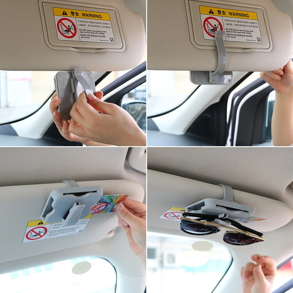 FORAUTO автомобильный солнцезащитный козырек зажим высокоскоростной зажим для ic-карт держатель солнцезащитных очков Авто парковочный держатель Автомобильный, органайзер для автомобиля