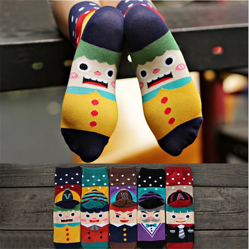 Hot sale! women cute cartoon socks autumn winter fashion ladies novelty