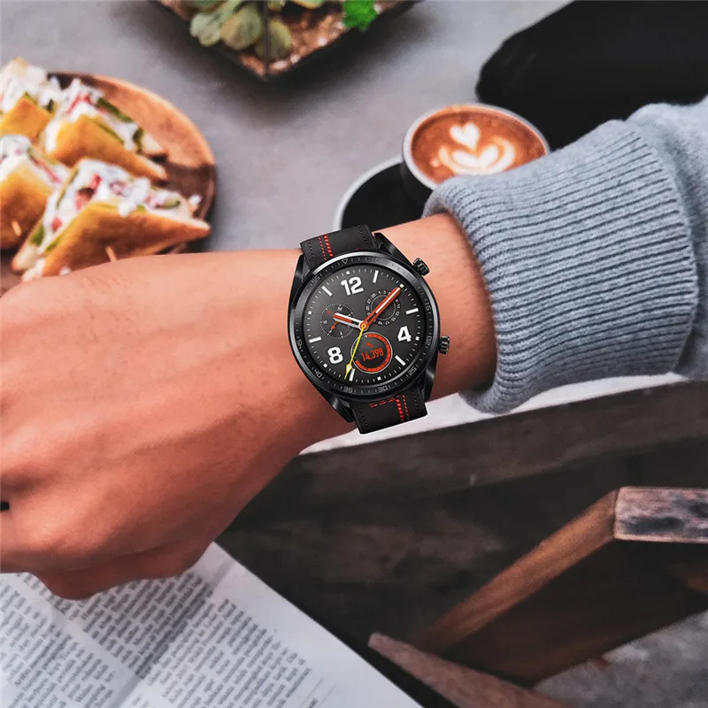Для Huawei Watch GT 2e gt GT2 46 мм Honor magic dearm кожаный ремешок 22 Смарт часы спортивный для honor