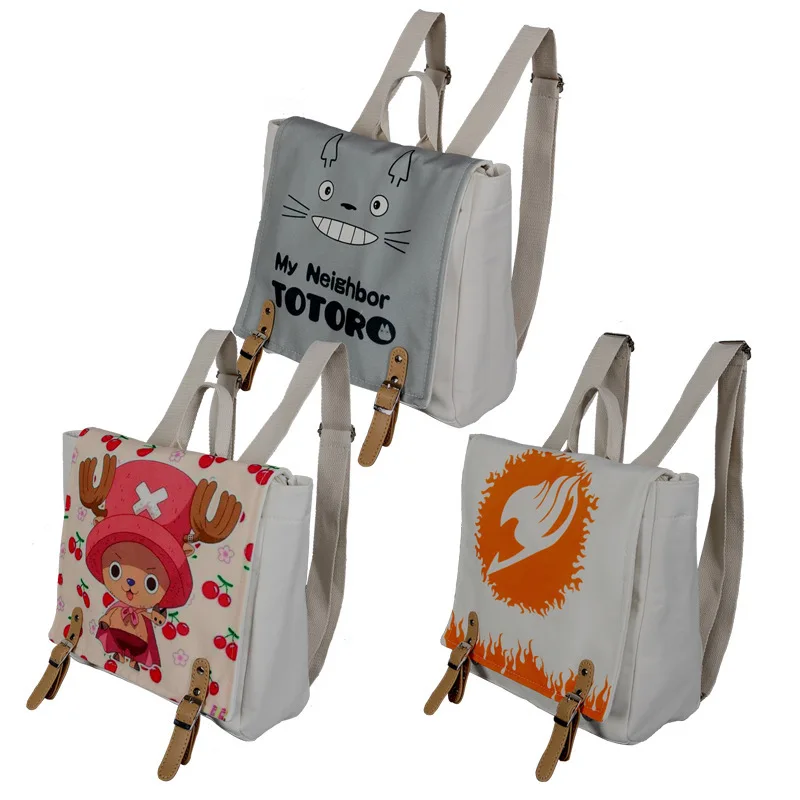 

IVYYE Totoro Fairy Tail Fashion Canvas Backpacks Rucksacks Cartoon School Casual student Bags travel Knapsack Unisex New