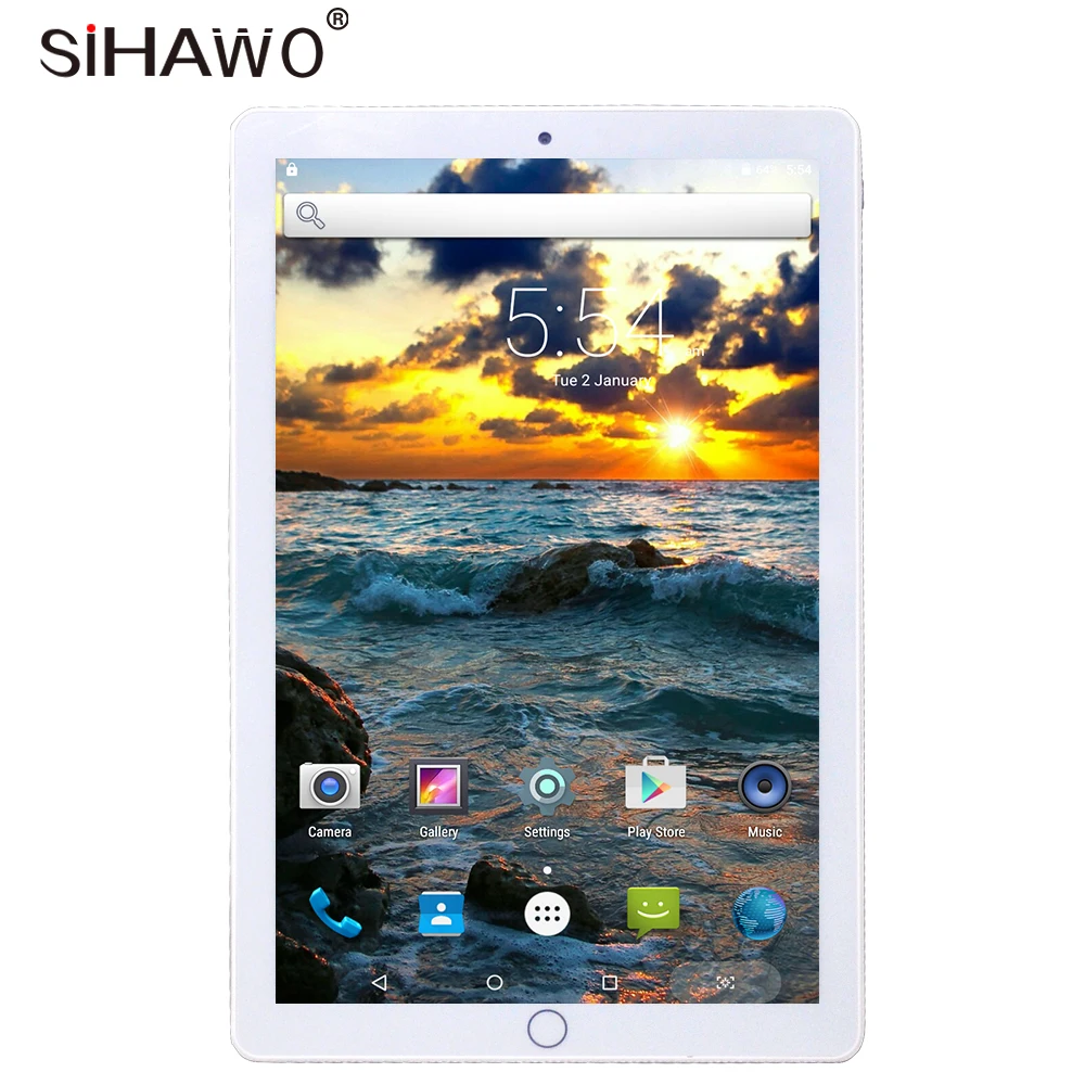 New 10.1 inch Dual SIM Phone Call Android7.0 MTK Octa Core 2G+32G Tablet PC WiFi Bluetooth4.2 GPS 1920x1080P IPS Original Design