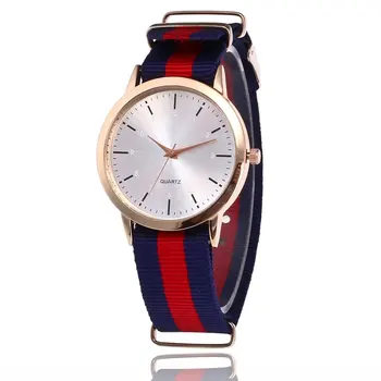 

Minimalist Watch Nylon Stripe Strap Case Girls Fashion Quartz Wristwatches Popular montre femme 2018 Women Valentine GIFTS