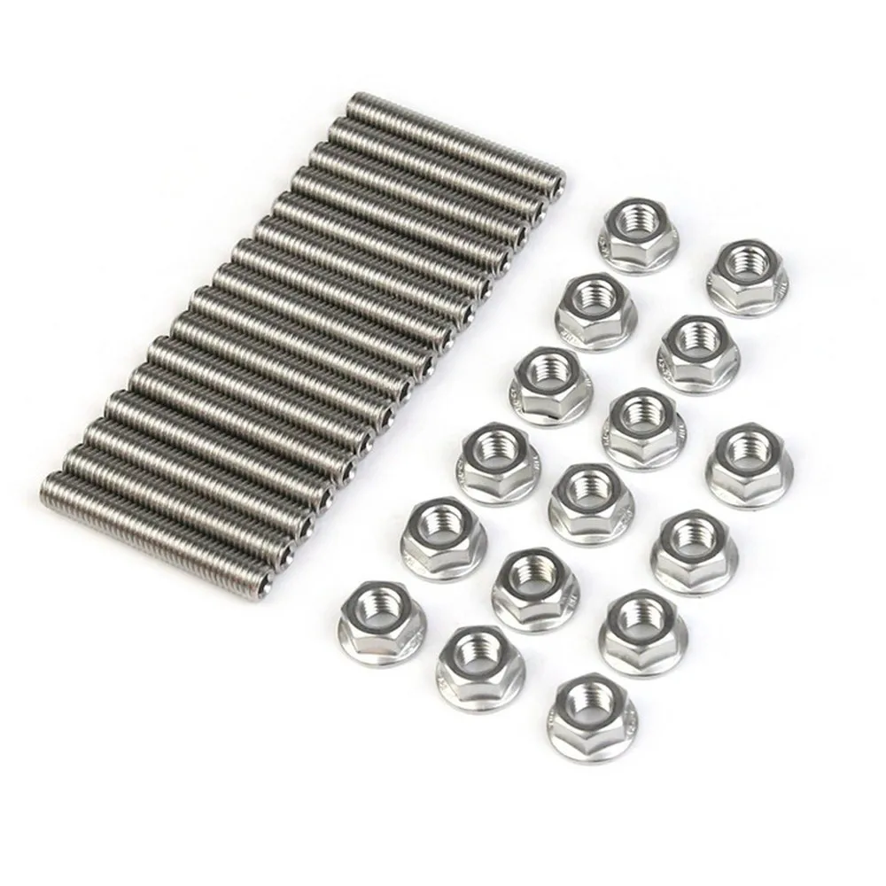 

Stainless Exhaust Manifold Stud Kit for Ford 4.6 5.4 For Liter V8 Wear-resistant Rust-proof High Temperature Resistant Car Kit