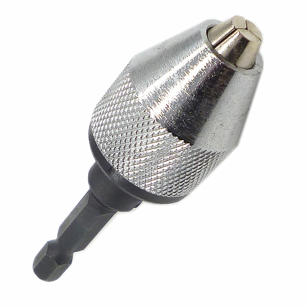 Keyless Drill Chuck Conversion 1/4" Hex Shank Adapter Drill Bit Quick