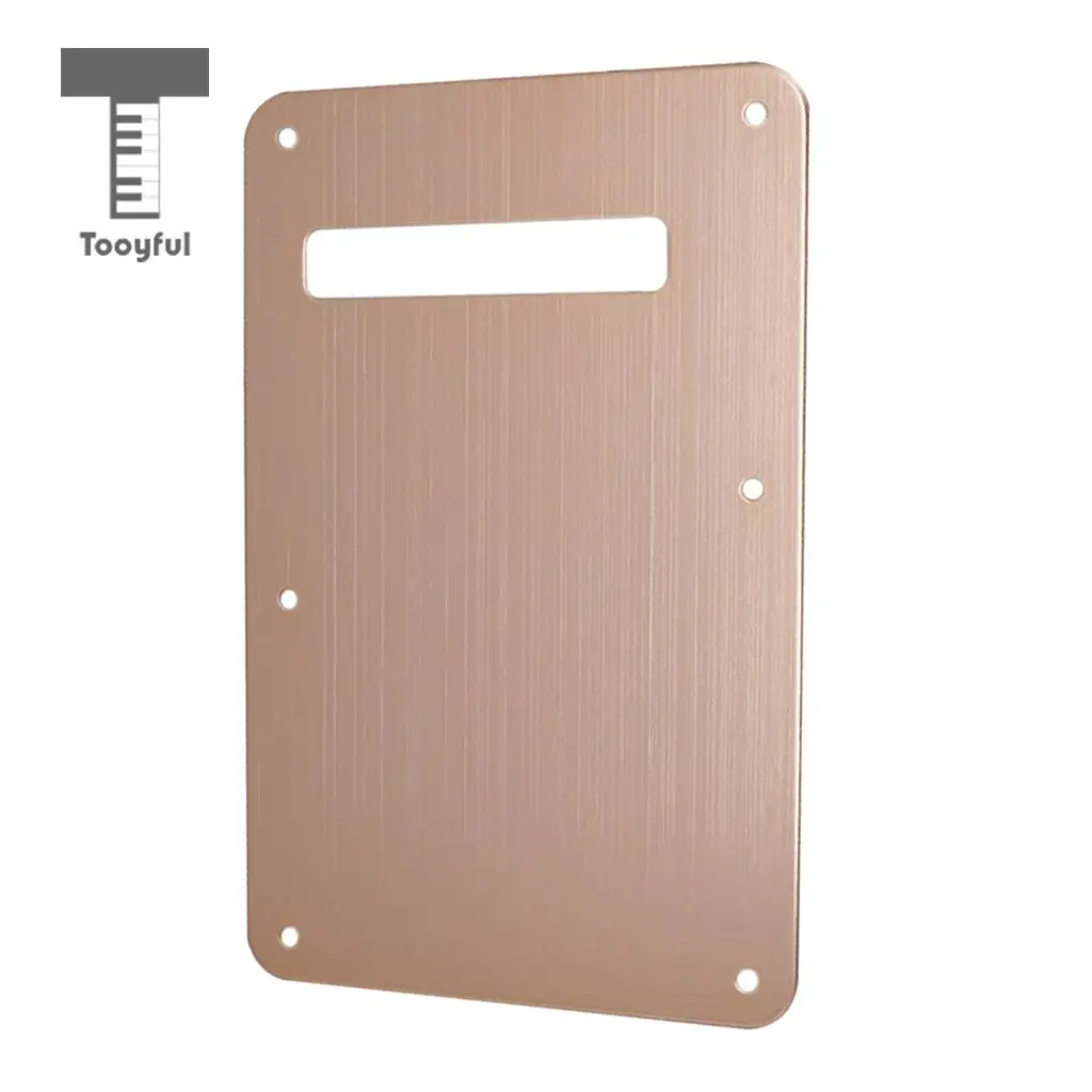 Tooyful Durable Aluminium 6 Hole Electric Guitar Tremolo Cavity Cover Backplate Musical Instrument Parts