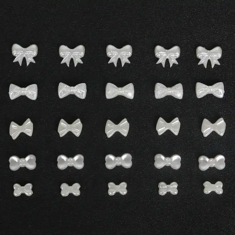 Галстук бабочка из АБС пластика с искусственным жемчугом|beads for jewelry|beads jewelry makingbeads