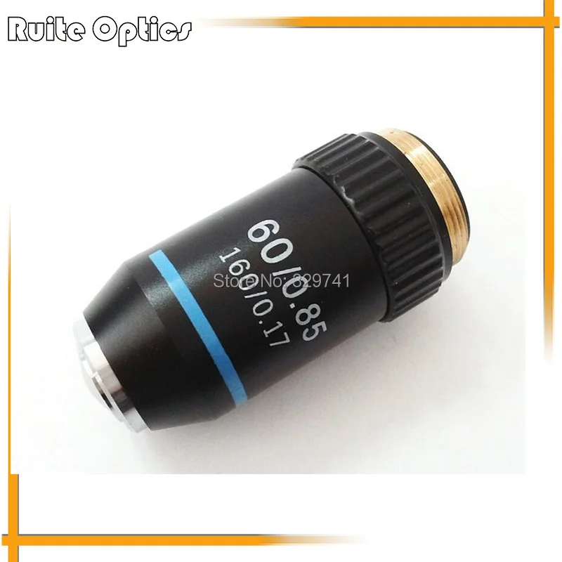 

60x 160/0.17 DIN45mm Achromatic Microscope Objective Lens for Bio-microscope