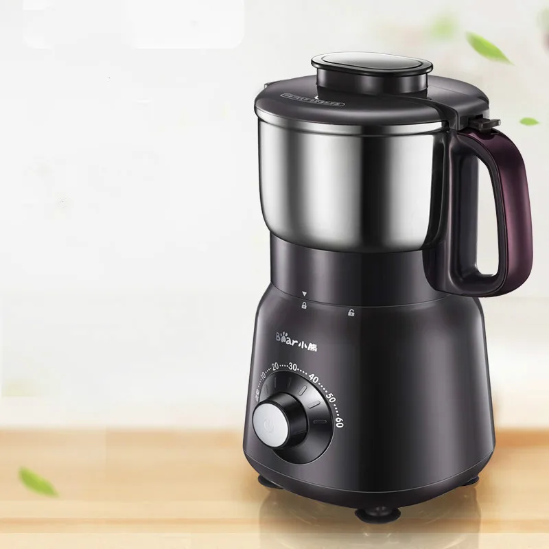 

Bear Household Electric Powder Machine 500W Stainless Steel Timing Grinders for Coffee Beans Grains Coffee Mill