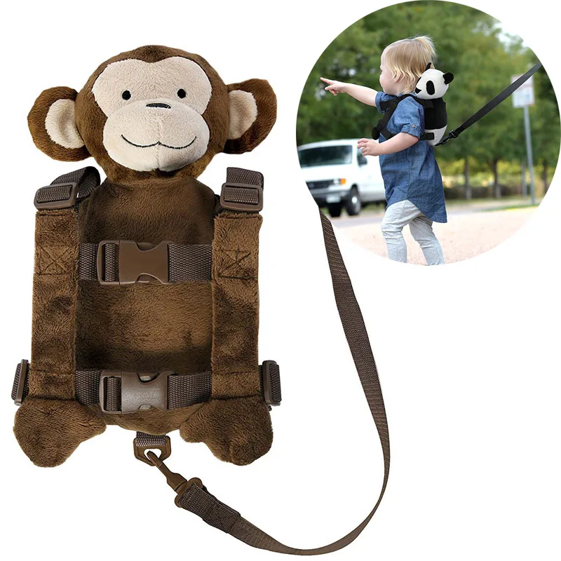 Baby Kids Toddler Walking Safety Harness Strap Anti-lost Leash Cartoon Backpack 