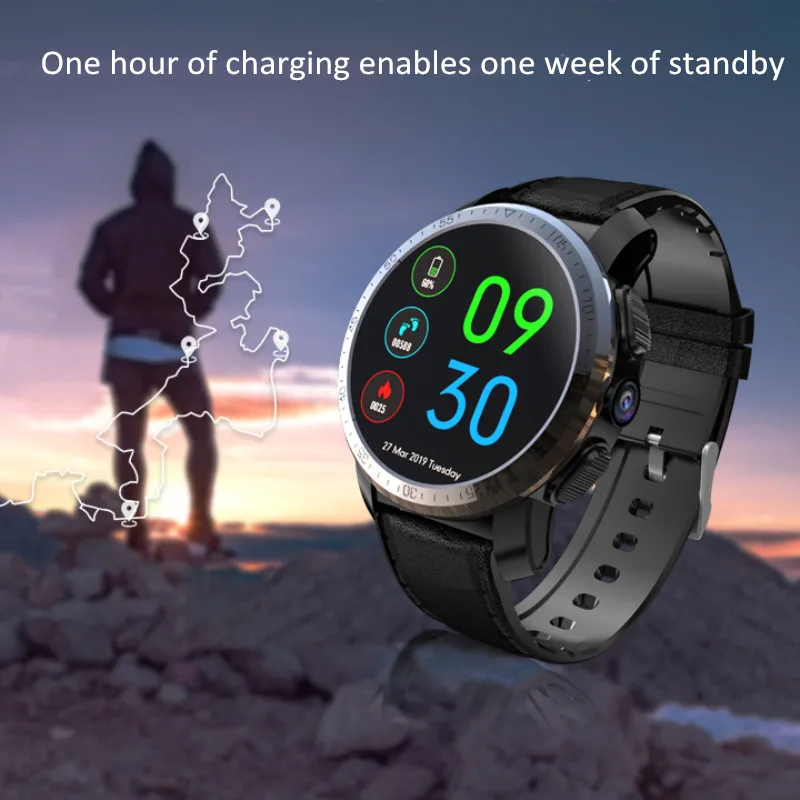 Kospet Optimus Pro Dual System 4G Smartwatch Android 7.1 Sports 8.0MP Camera 3GB RAM 32GB ROM Smart Watch 800mAh WiFi GPS