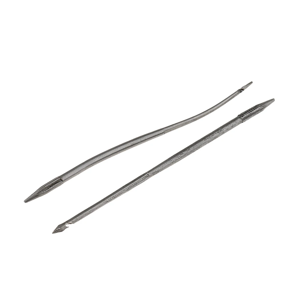 3 Needles Straight Needle Curved hook needle Copper Handle Sewing Awl Hand Stitcher Shoe Repairing Sewing Tool