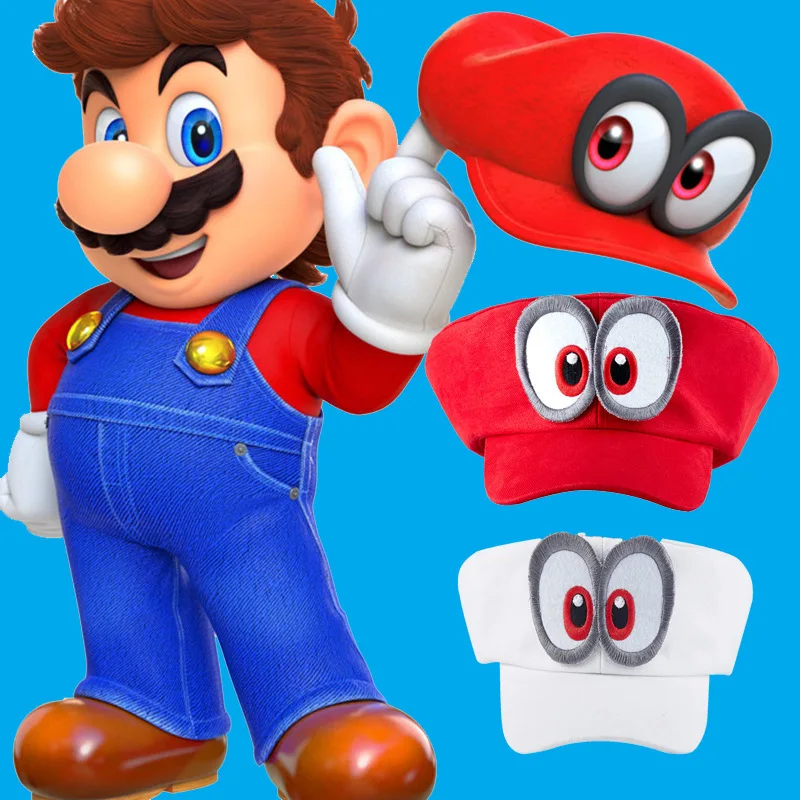 

Super Marie Hat Mario Brother Cap Hip-hop Hats women men sunshade hat Sunscreen Caps