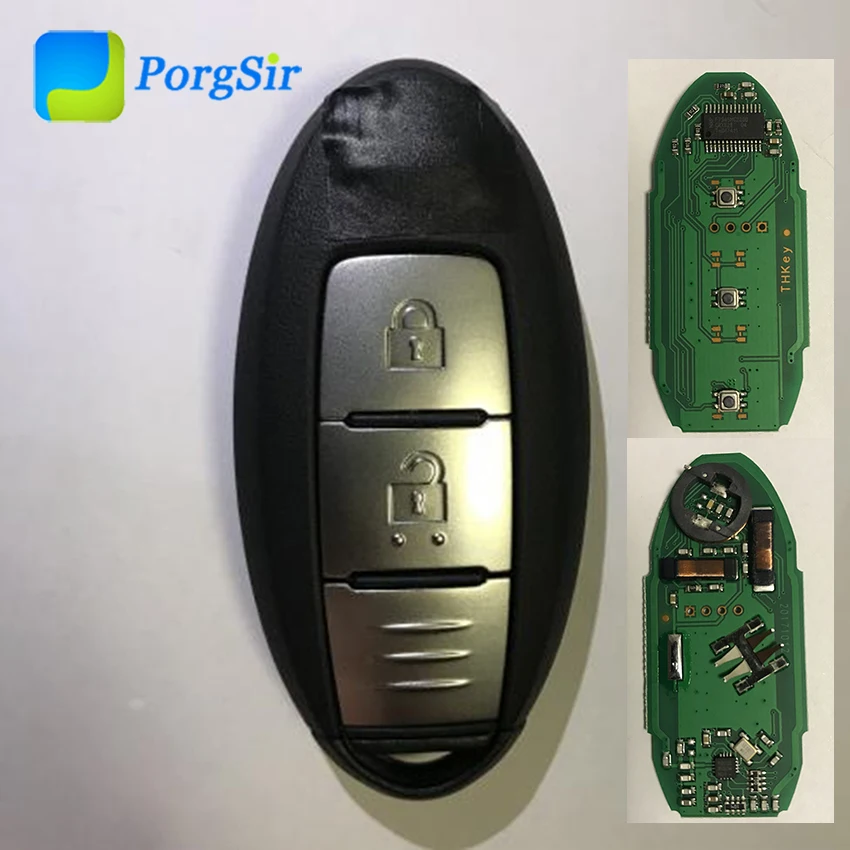 

2 Button 434 Mhz FSK Smart Proximity Key for Nissan Qashqai X-Trail with Hitag AES 4A chip S180144102 CMIIT ID: 2012DJ6167