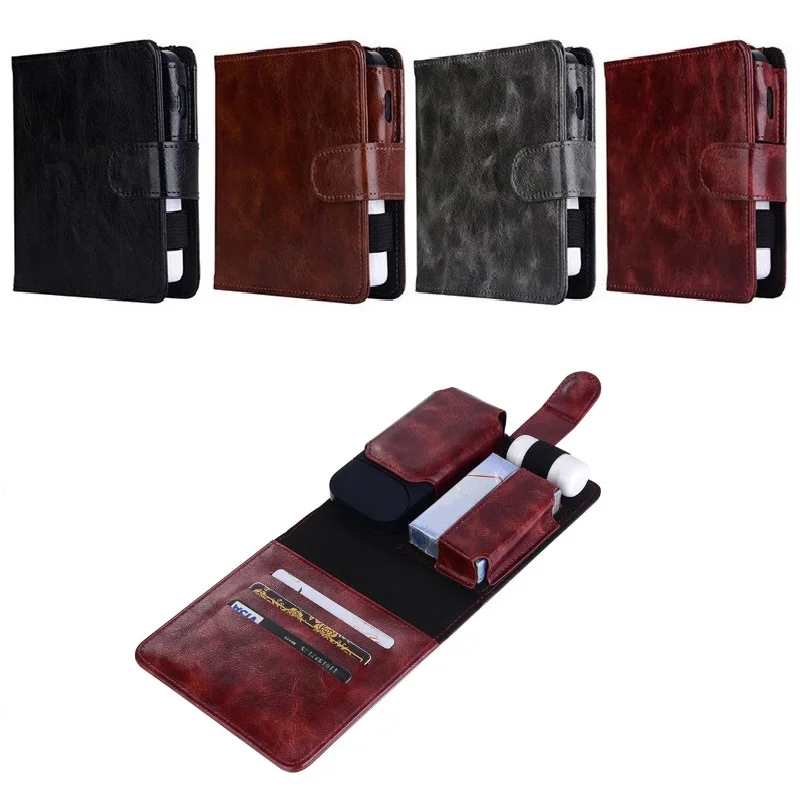 

PU Leather Box Holder Storage Case Electronic Cigarette Accessories Carrying Case For iQOS