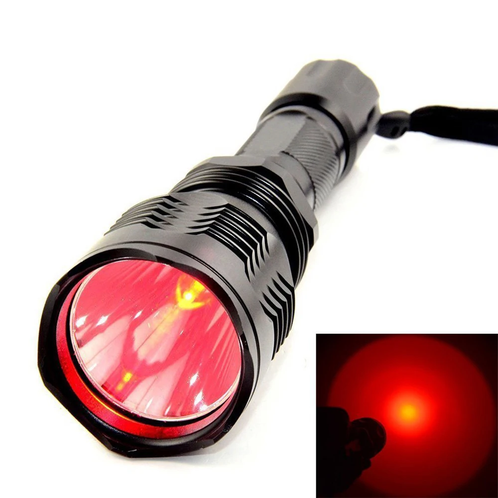 UniqueFire HS 802 300LM фонарик 1 Режим Красный/зеленый свет 250 ярд дальний факел +