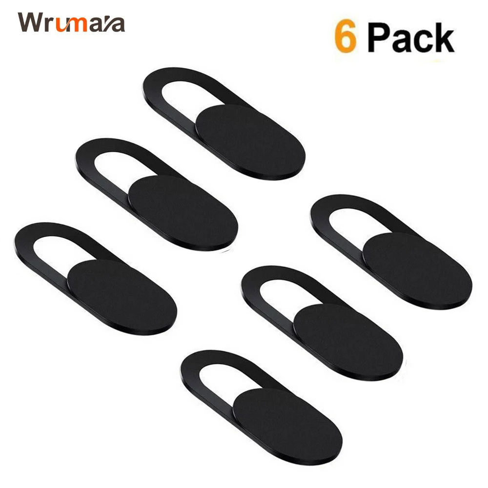 6PCS Universal WebCam Cover Shutter Magnet Slider Plastic