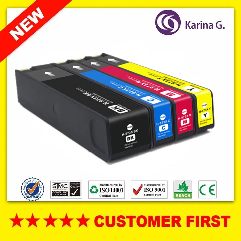 

Compatible ink cartridge Replacement For HP973 HP973X for Pagewide pro 452dn/dw/477dn/dw/552dw/577dw/z Managed P55250dw etc.