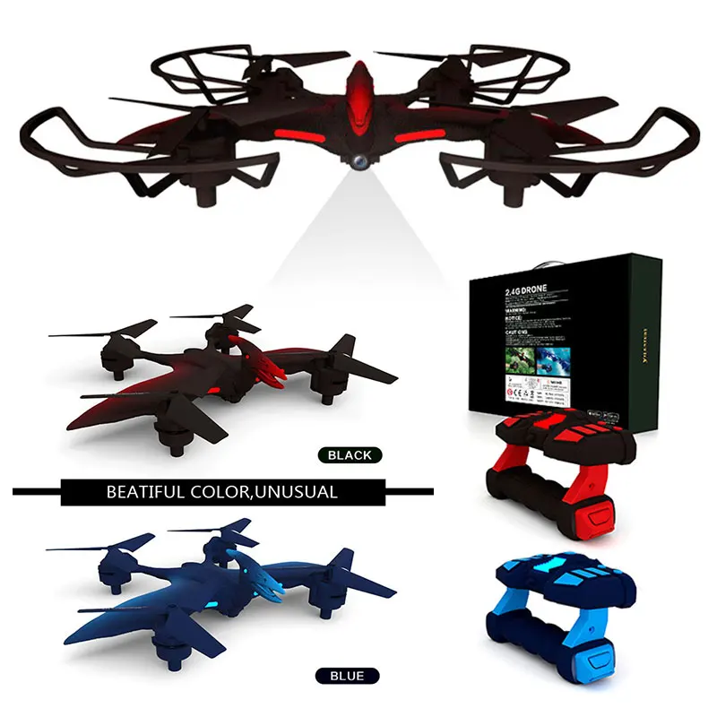 

Hand Induced Drone 3D Flip High Performance RC Pterosaurs Aircraft Headless Mode Emergency Stop Blue Low Voltage Landing