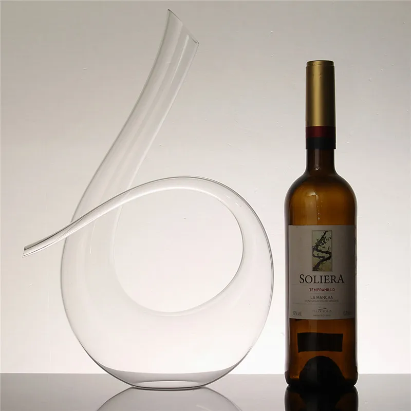 New Handmade Crystal Red Wine Pourer Glass Decanter Brandy Decant Set Jug For Bar Champagne Water