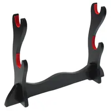 2 уровня Катана самурайский меч держатель Черный Кронштейн вешалка красный хлопок дисплей стенд 2 уровня Катана самурайский меч держатель Черный Кронштейн вешалка красный хлопок дисплей стенд