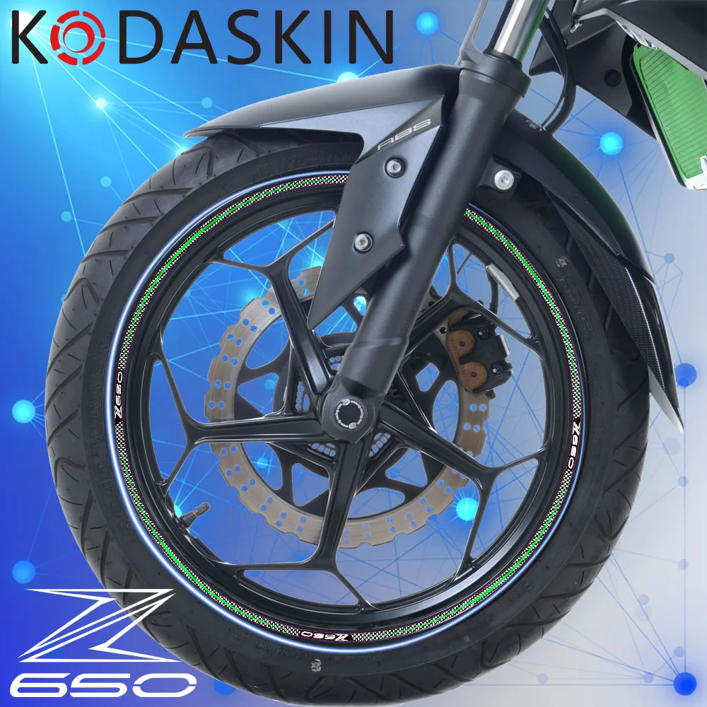 Kodaskin 2D эмблема Стикеры наклейка обод колеса для Kawasaki Z650|Наклейки на автомобиль| |