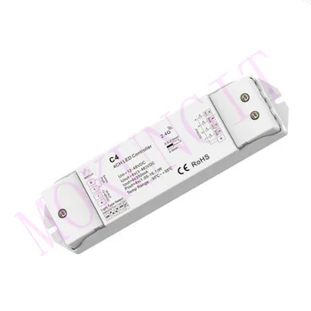 

4CH*350mA 4CH*700mA 12-48VDC CC Controller (Push Dim) C4 Dimming/color temperature/RGB/RGBW 4 in 1 Constant Current Controller