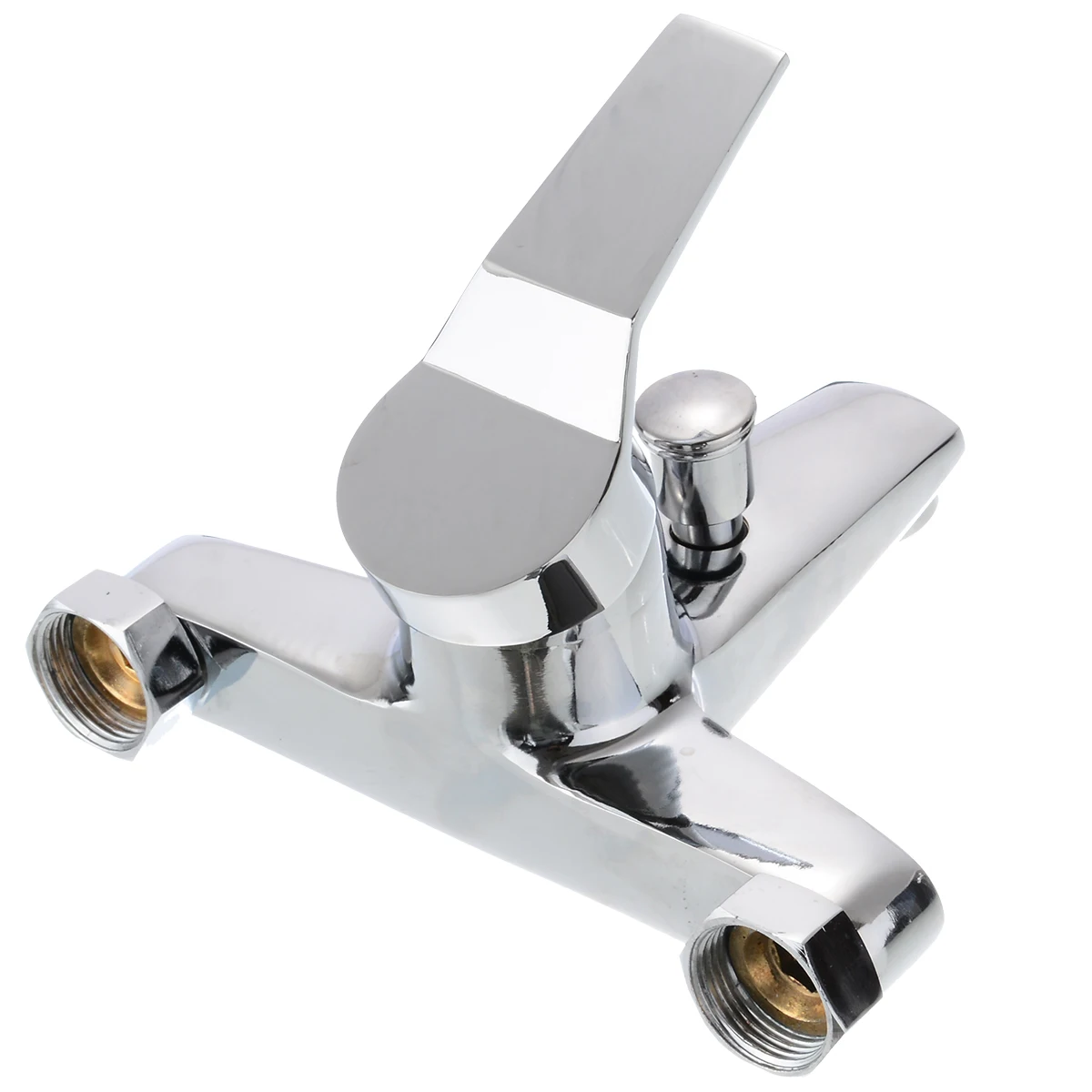 1PC Chrome Bathroom Wall Mixer Faucet Tub Basin Shower Faucet Wall Mounted Bath Valve Mixer Tap For Household Hardware