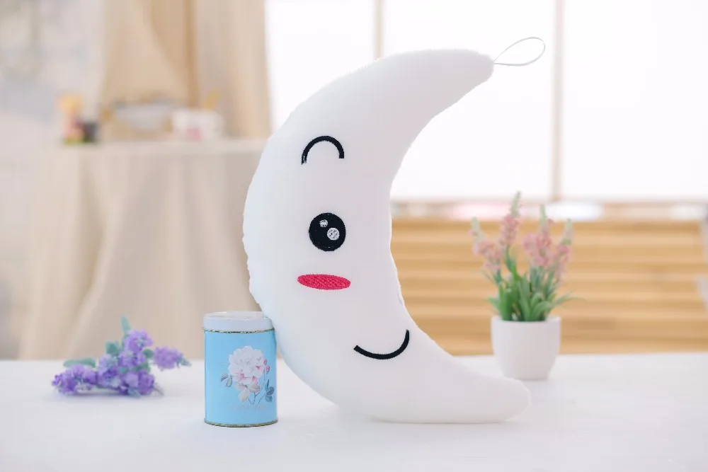 Луна подушки плюшевые игрушки Симпатичные Световой Подушка-игрушка свет ...