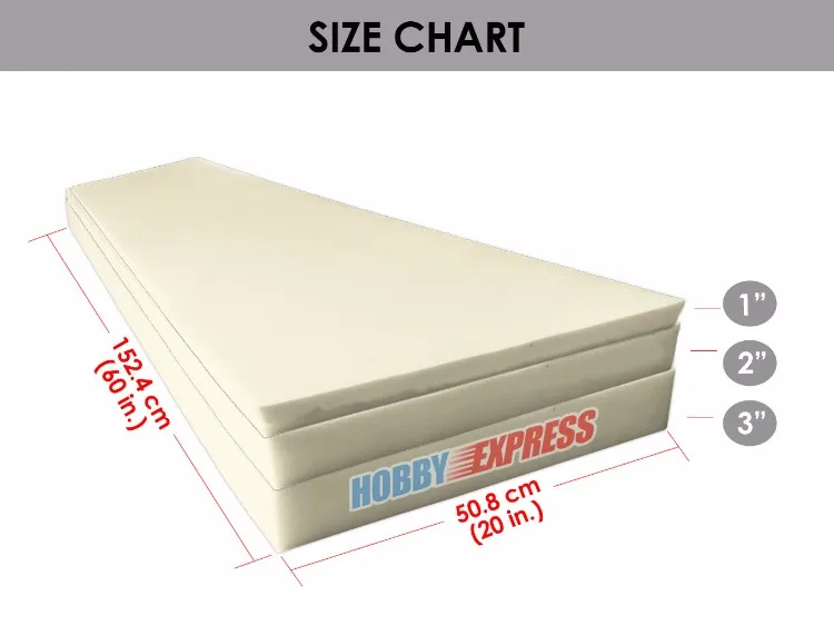 SIZE CHART 20x60