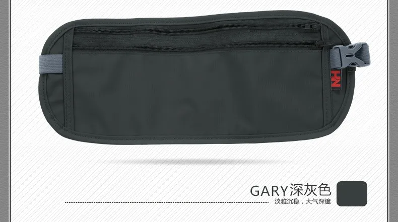 2Novel Thin Mini Hidden Waist Pack Anti-theft Safe Breathable Fanny Bag for Men Women Cash Passport Document Card Running Sports0
