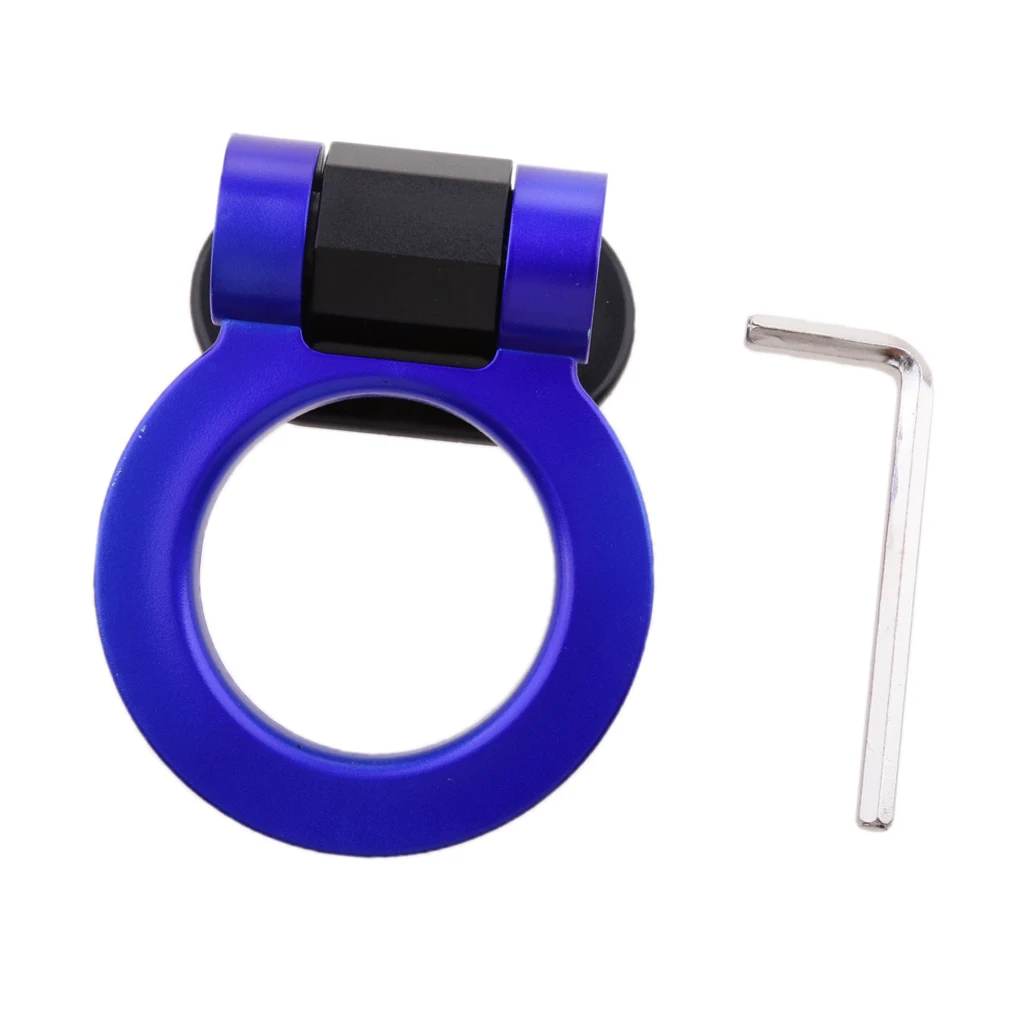 Racing Tow Hook Ring for Car SUV Front Rear Bumper Decoration ONLY ABS Plastic Apply Onto Bumper