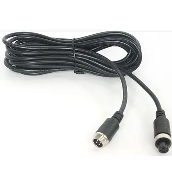 

3 meter Aviation head connecting line wire Audio video extension cable Vehicle mounted monitoring accessories 4-core cord 2pcs