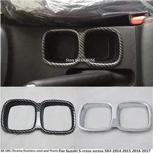 Для Suzuki S-cross scross SX4 автомобилей внутренняя отделка лампы центральной консоли Средний Кубок передаточное подлокотник Молдинг