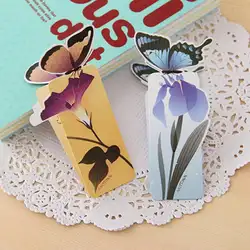Шт. 1 шт.. креативная бабочка Книга знаки Красочные мультфильм Книга знаки бумага Клип Офис школа Подарки, произвольный цвет